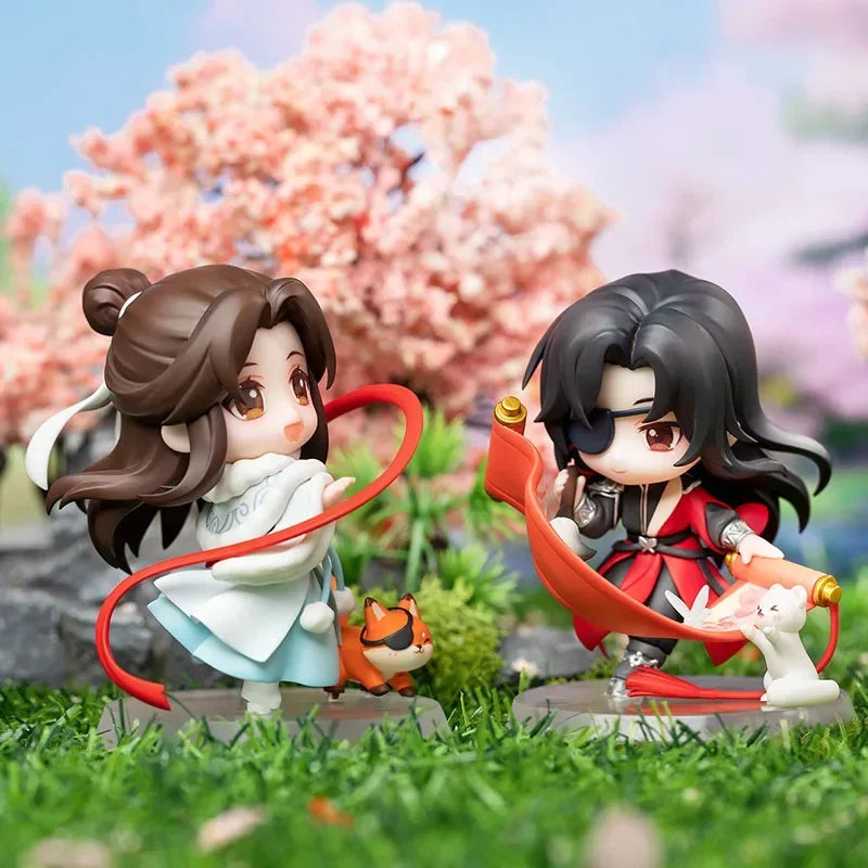 Heaven Official Blessing Flying Flower Thousand Knot Series Action Statue Xielian Huacheng Mini Kawaii Model Desk Decor Toy Gift