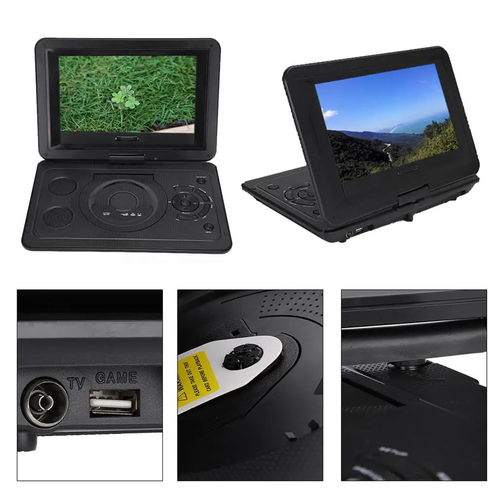 13.9 Inch DVD Player Home Car Mobile High Definition EVD Flash with TV/FM/USB/Game Function LCD 110-240V Audio