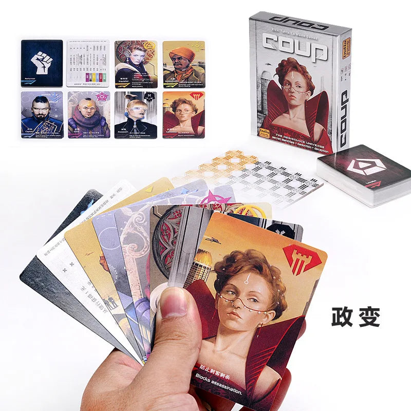 2022 board game Coup Full English version basic or expansion reformation card game for home party playing cards