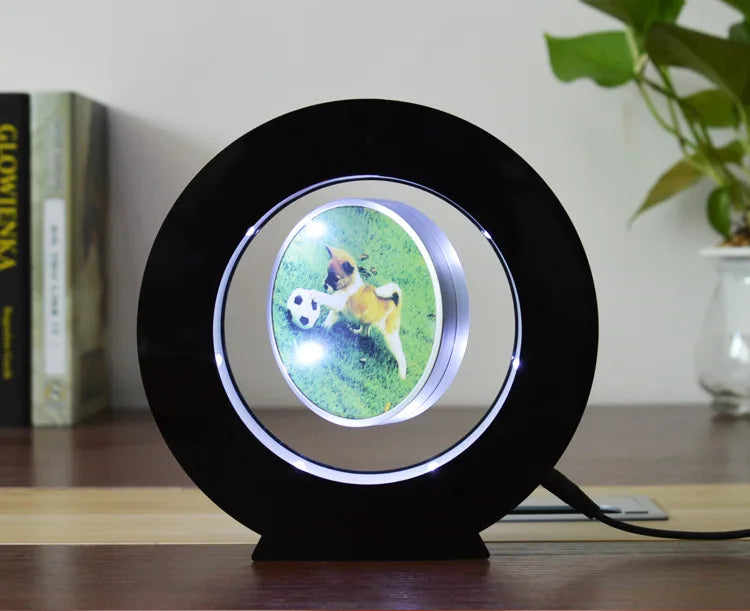 Magnetic Levitation Acrylic Circular Floating Frame Creative Gift Novelty Home Decoration Birthday Gift