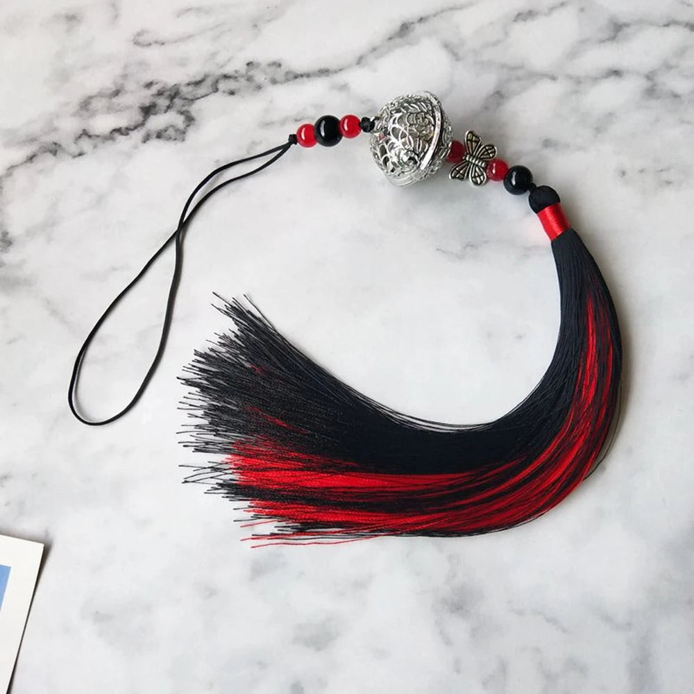 Anime Grandmaster of Demonic Cultivation Cosplay Mo Dao Zu Shi Wei WuXian Lan WangJi Lover Tassel Bells Keychain Waist Hanged