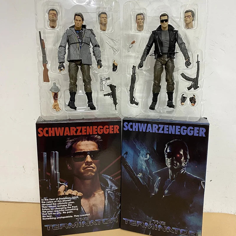 NECA Figure Terminator T-800 Figure Judgment Day Arnold Schwarzenegger Action Figure Model Toys Joint Movable Doll Gift For Kids