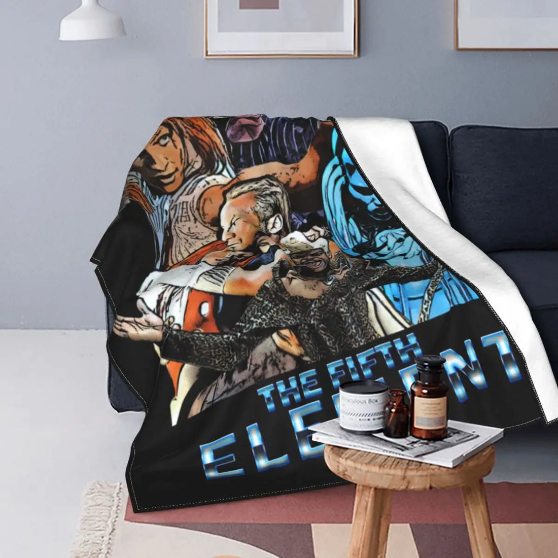 The Fifth Element Blanket Bruce Willis Sci Fi movie Fuzzy Awesome Warm Throw Blankets for Chair Covering Sofa Textile Decor