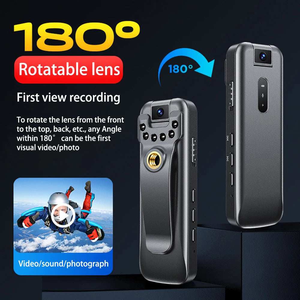 Full HD 1080P Mini Camcorders Sports Camera Motion DV Night Vision 500mAh Body Cam Video Recorder Police Cam Bike Cameras