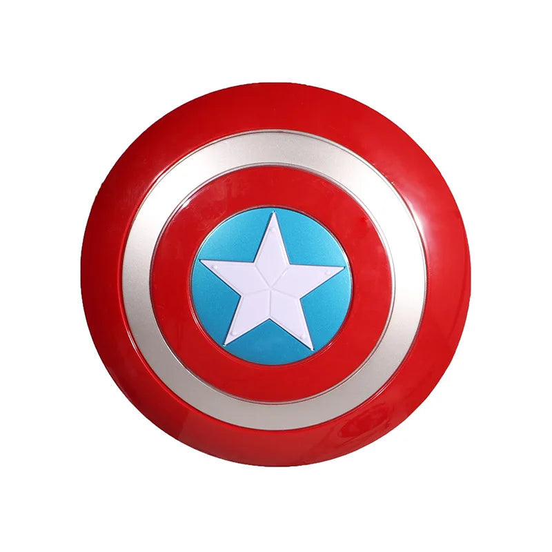 LED Light Sound Marvel Captain America Shield 32CM Superhero Figurine Toy Halloween Cosplay Props Party Boys Gift