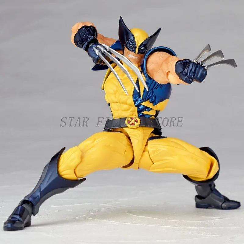 Marvel Deadpool & Wolverine Action Figure Kaiyodo PVC Collection Amazing Yamaguchi X-Men Wolverine Movable Figurine Model Toys