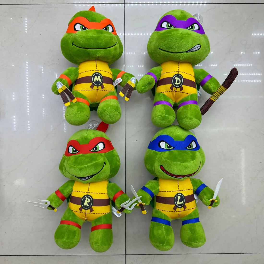 Anime TMNT Plush Dolls 20-25cm Game Ninja Turtles Leo Raph Mike Don Stuffed Animals Turtle Ornament Toys for Kids Birthday Gift