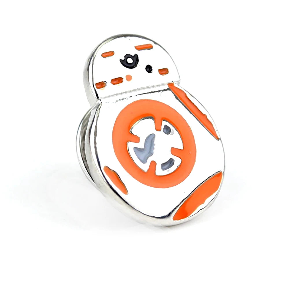 Disney Star War Fashion Metal Button Brooch Clothes Jewelry Cute BB8 Enamel Lapel Pin Special Robot Badge Gift For Fans Friend