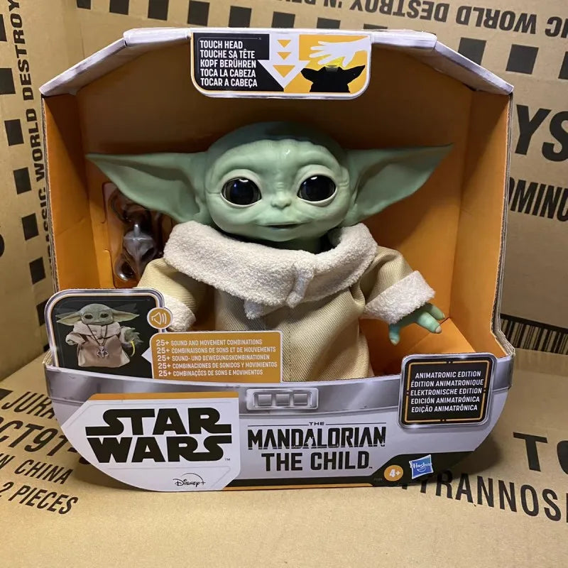 Original Star Wars Yoda The Mandalorian Animatronic Baby Toys That Can Make Sounds Christmas Gift Birthday Gift Toy Kid