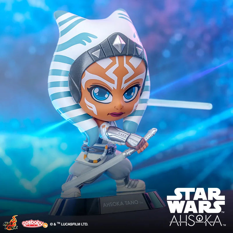 Hot Toys Star Wars Ahsoka Tano Series Cartoon Action Figures Mini Model Collectible Doll Toy Set Desktop Ornaments Kids Gifts