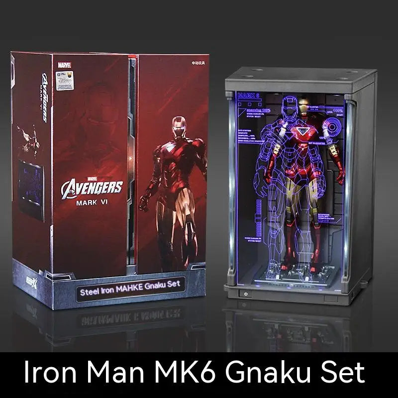 Marvel Iron Man Mk1-7 Mark Hall Of Armor Set Of 1-7 Action Figure Avengers Tony Stark Legends Original Zd Model Toys Doll  Gift