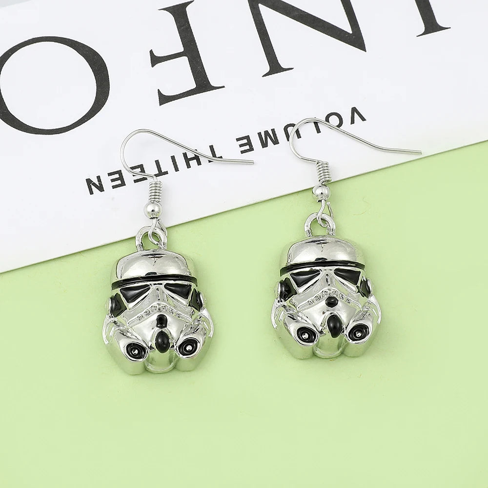 Star Wars Imperial Stormtrooper Earrings Women Drop Earings Fashion Jewelry