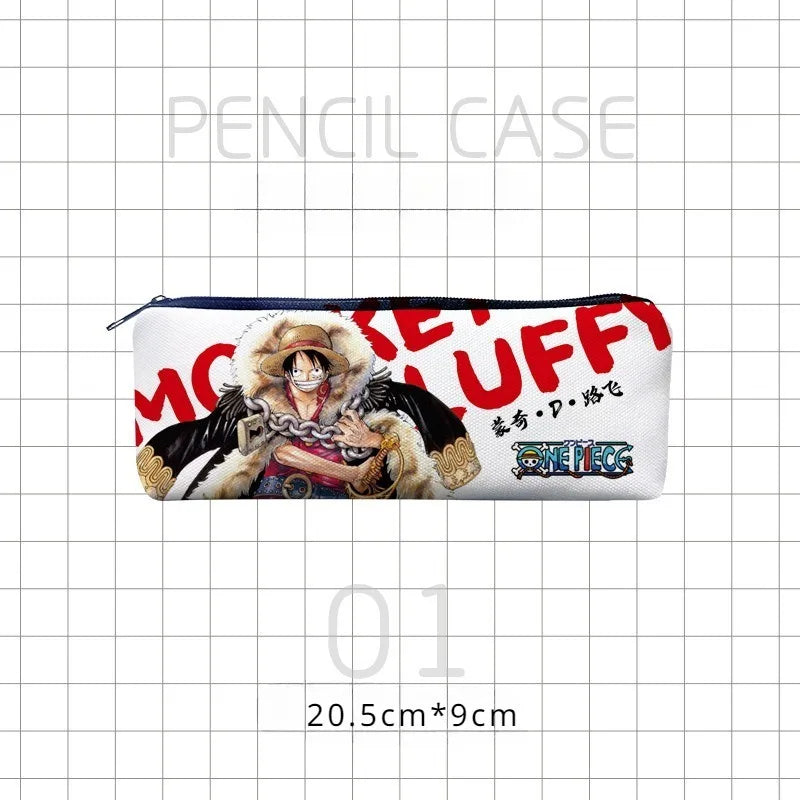 One Piece Zoro Pencil Case Luffy Sanji Cartoon Anime Figures Anime Merchandise Decoration Stationery Storage Bags Birthday Gifts