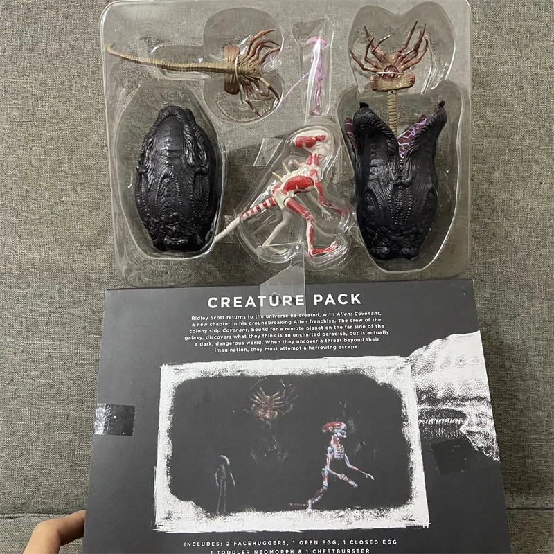 NECA Creature Pack Action Figure AVP Aliens vs Predator Alien Series Covenant Xenomorph Neomorph Model Toy PVC Desk Decoration