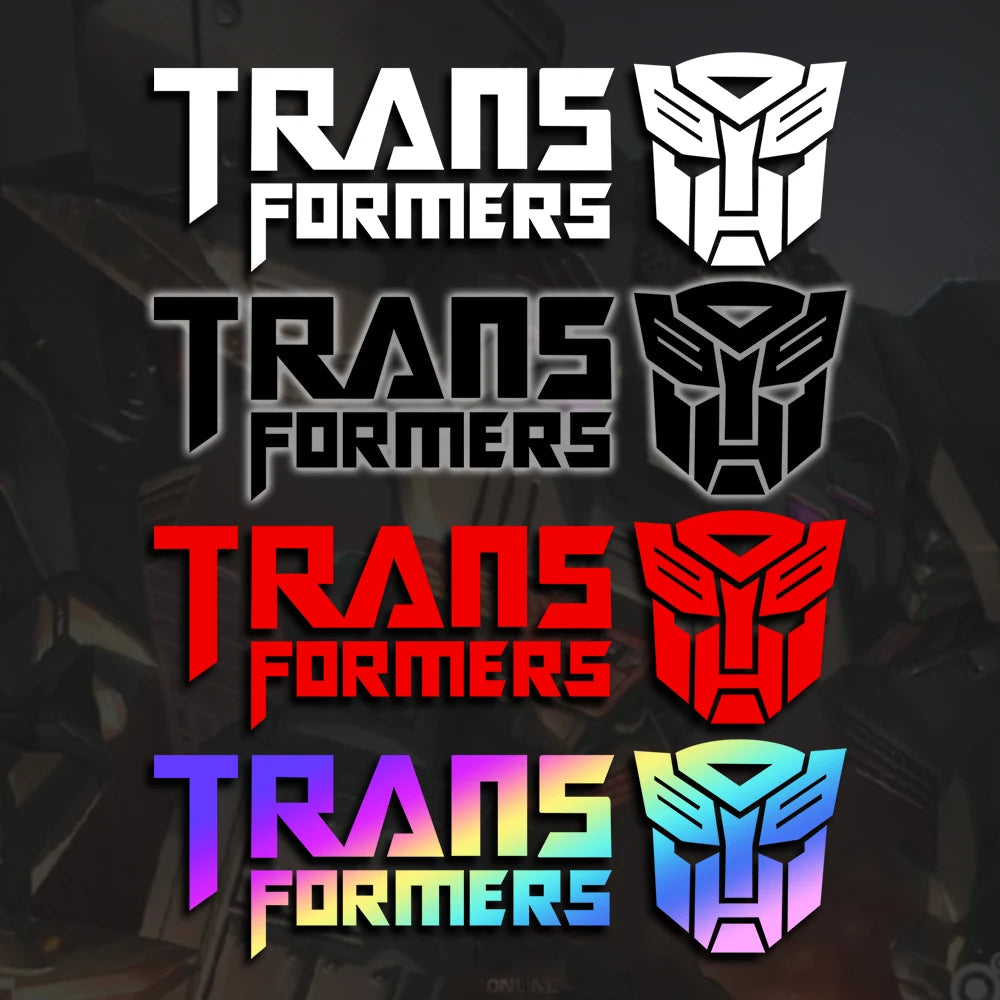 For Transformers Decal Car Styling Reflective Sticker Autobot  Auto Badge Emblem Mobile Phone Laptop Decoration