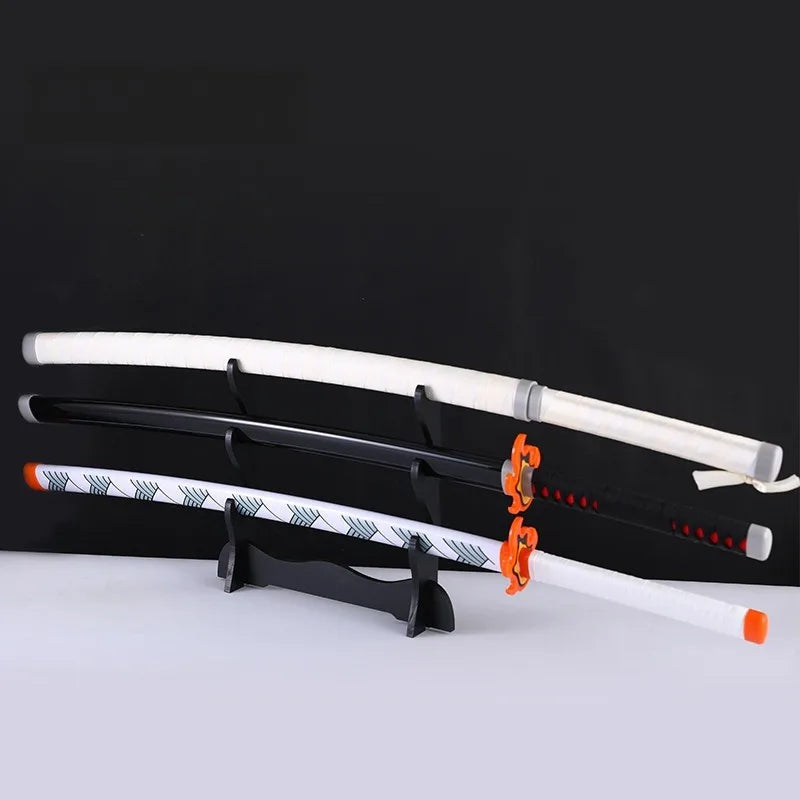 80cm Katana Sword Demon Slayer Tanjirou Japanese Sword Killer Devils Katana Blade Diffuser Real Size Cosplay Prop Anime Toys