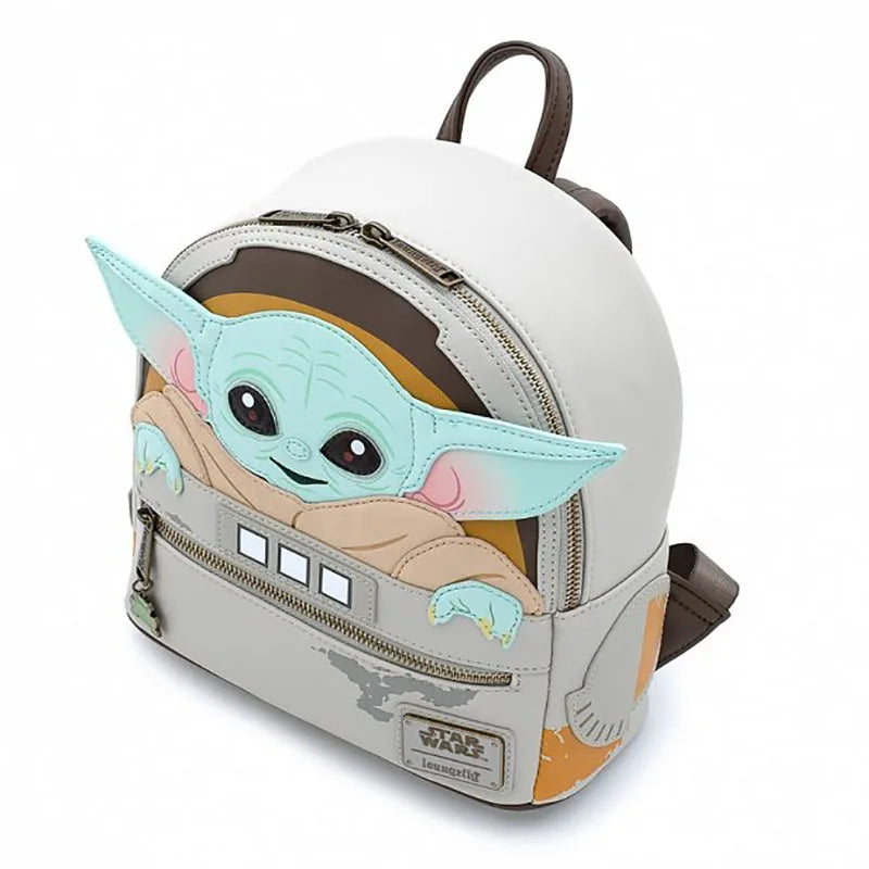 Disney Marvel Planet Station Yoda Baby School Bag Children's Student Backpack Cute Backpack