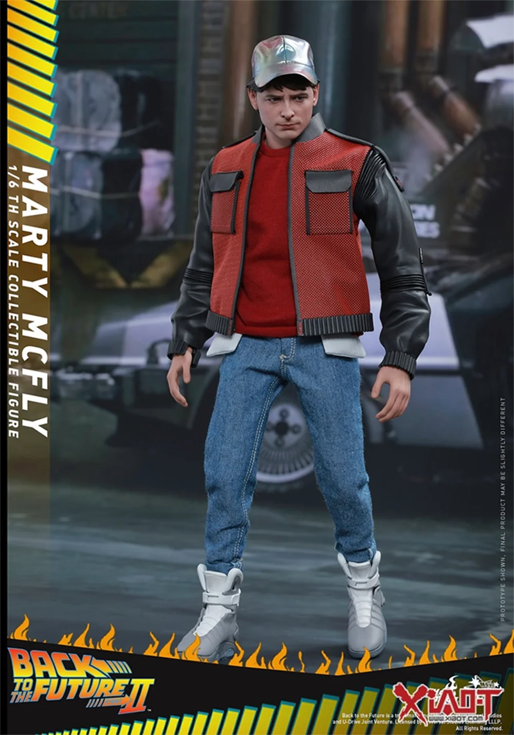 Original Hot Toys MMS379 Back to the Future Part 2 1/6 scale Marty McFly collectible Action Figure Model Toys28CM scene gift