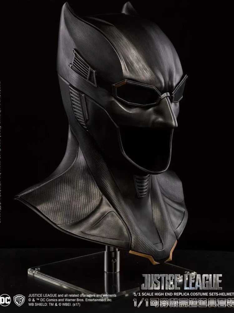 HCMY Justice League  Genuine Batman Flash Helmet Mask 1 To 1 Wearable Model Ornament