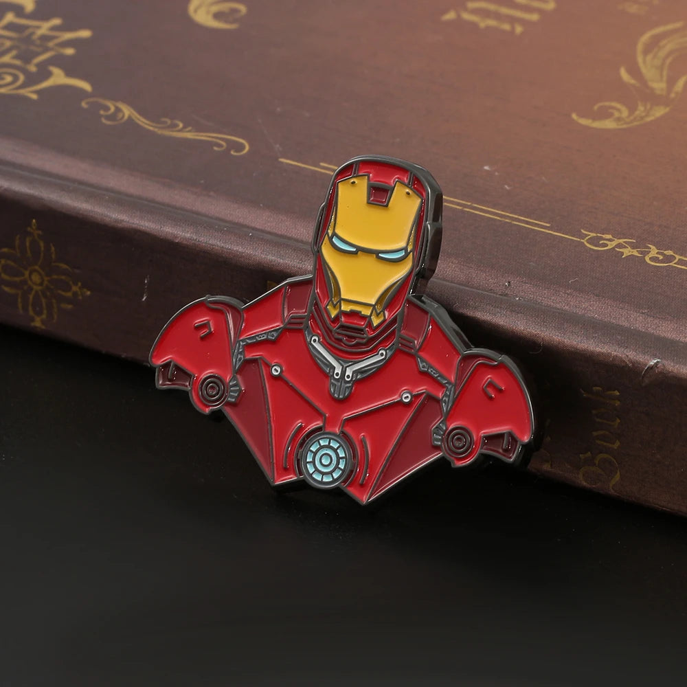 Avengers Legends Batman Iron Man Tony Stark Enamel Pins for Backpack Pins Accessories Bat Badge Jewelry