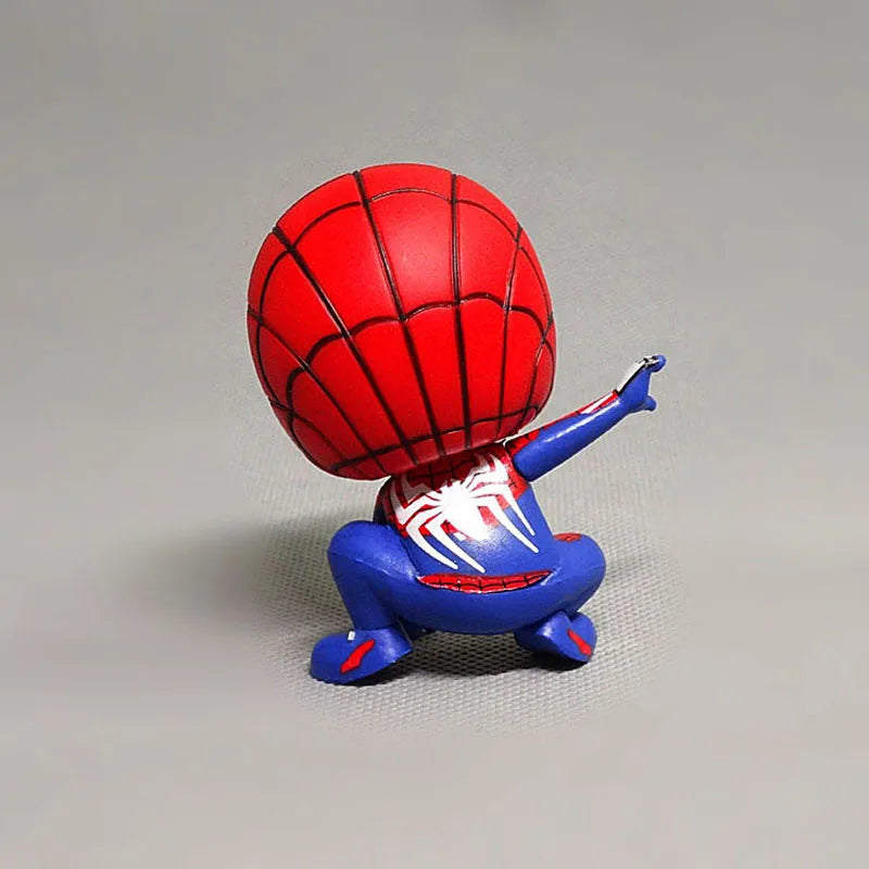 Marvel GK Spiderman 8cm Anime Pvc Action Figure Cartoon Super Hero Model Doll Cute Kids Toys Cake Decor Charm Birthday Gifts