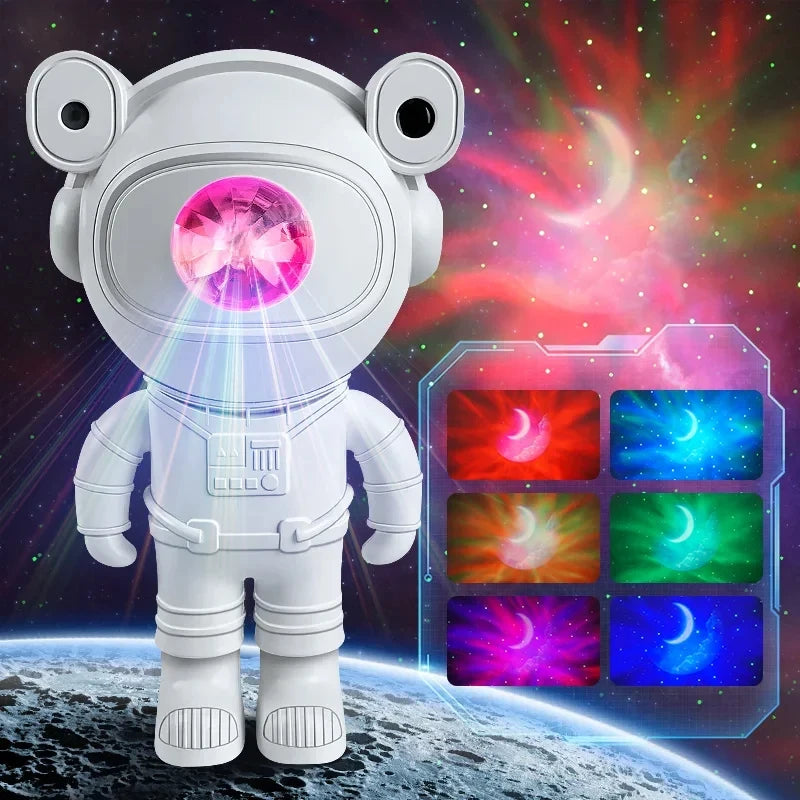 Newest Galaxy Projector Upgraded Astronaut Star Lamp Nebula Moon Ceiling Sky Night Light with Timer and Remote Bluetooth Speaker