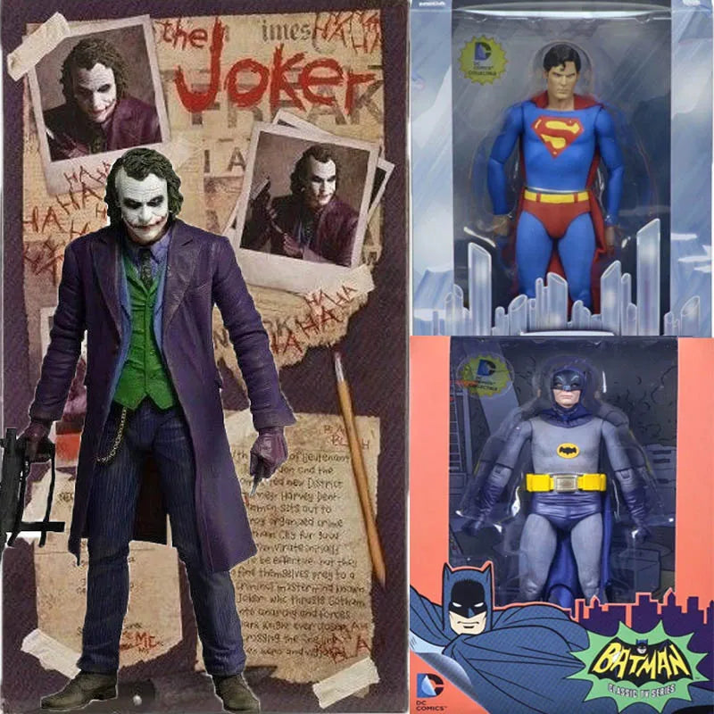 Neca Joker Batman Mafex 051 Joker Superman Action Figure Harley Quinn Toys Cartoon Collectable Model Doll Gift