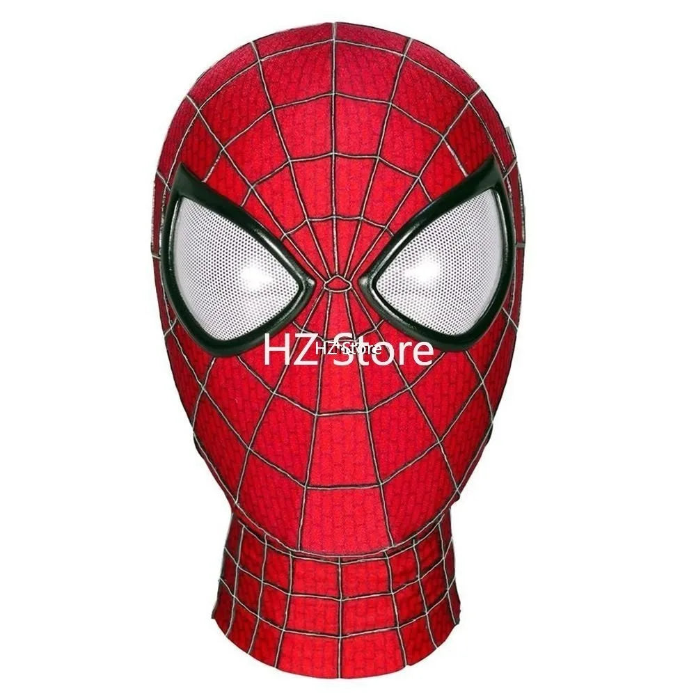 Marvel The Amazing Spider Man Mask Head Cover Role Play Set Battle Suit Halloween Cosplay Replica for Birthday Xmas Gift