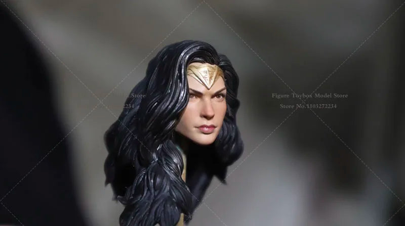 1/12 Wonder Woman Delicate Painted Head Sculpt DC Series Justice League Gal Gadot Super Female Hero Model For SHF ML 6" Body