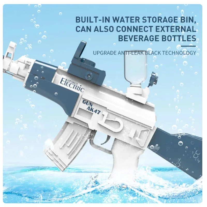 Summer AK47 Water Gun Electric water rifle Pistol Shooting Toy Full Automatic water gun Pool Beach Toy For Kids Children Gift