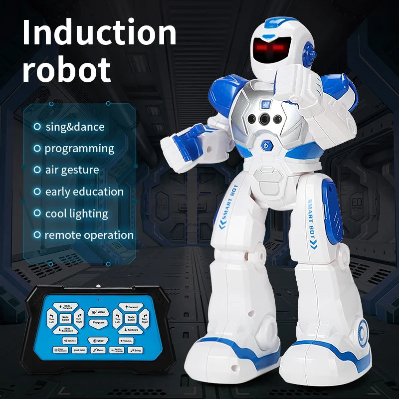 2024 Hot RC Robot Smart Action Walk Singing Dance Action Figure Gesture Sensor Electric Toys Gift for Children