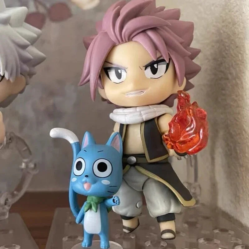 10cm Anime Figure Fairy Tail 1741 Natsu Dragneel Action Figure Lucy Heartfilia Figurine Collectible Model Toys Christmas Gifts
