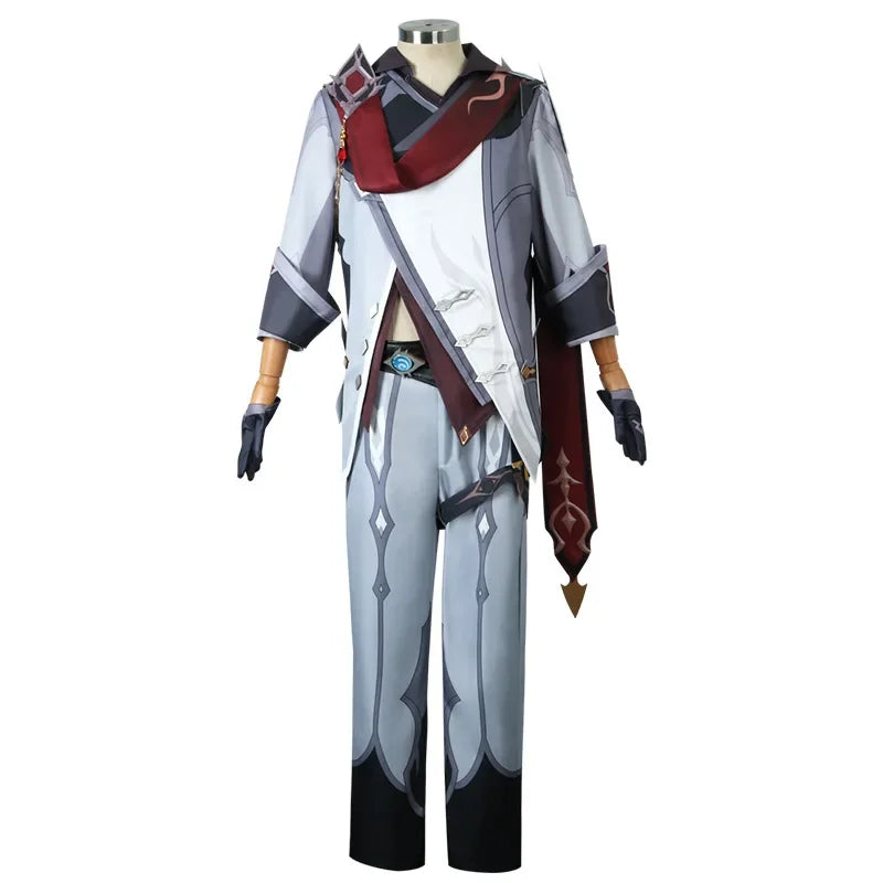 Game Anime Genshin Impact Tartaglia Kostum Cosplay Marvel Uniform Halloween Party Performance Costume Complete Set