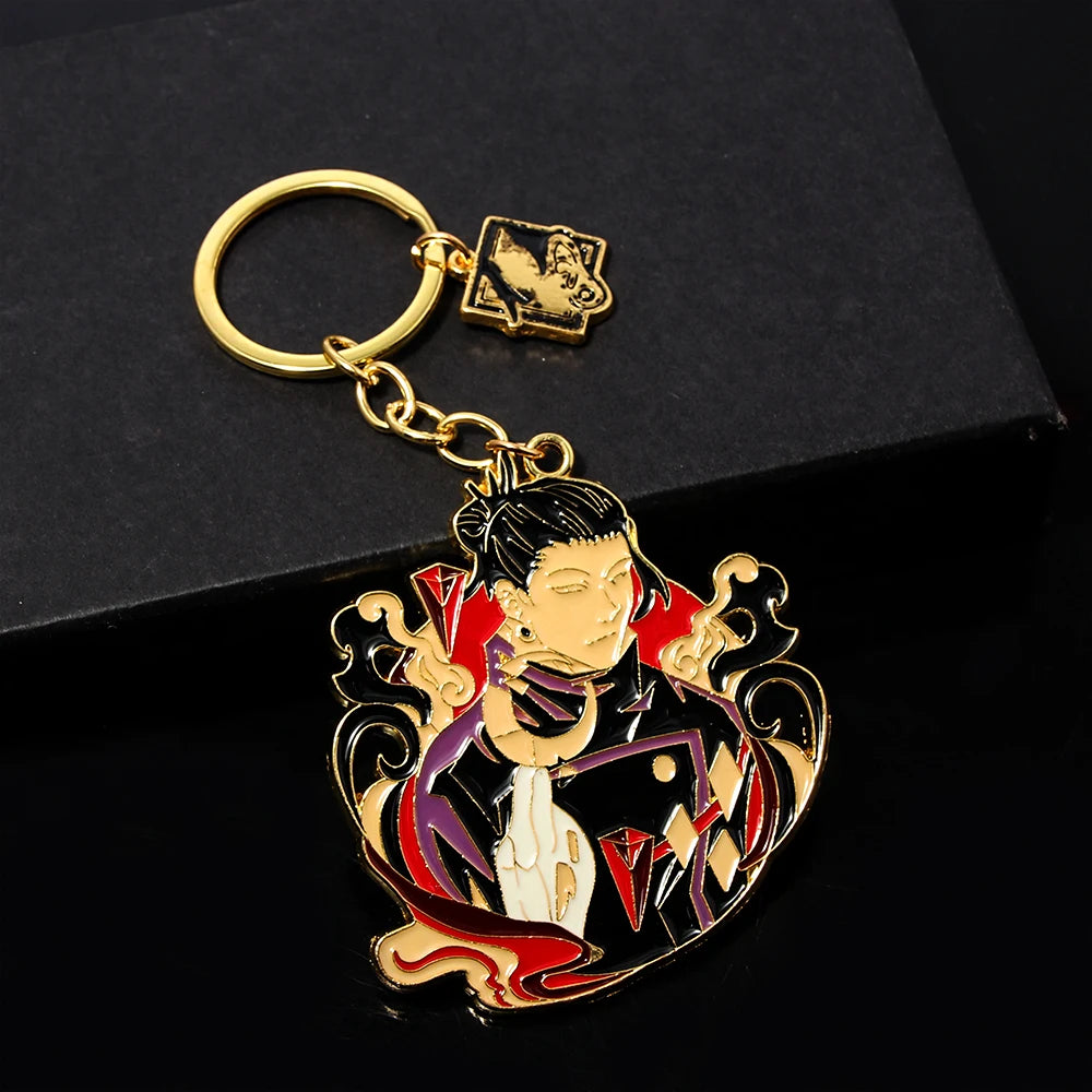 Anime Jujutsu Kaisen Keychain Satoru Gojo Fushiguro Megumi Itadori Yuji Figure Pendant Keyring for Women Men Cosplay Jewelry