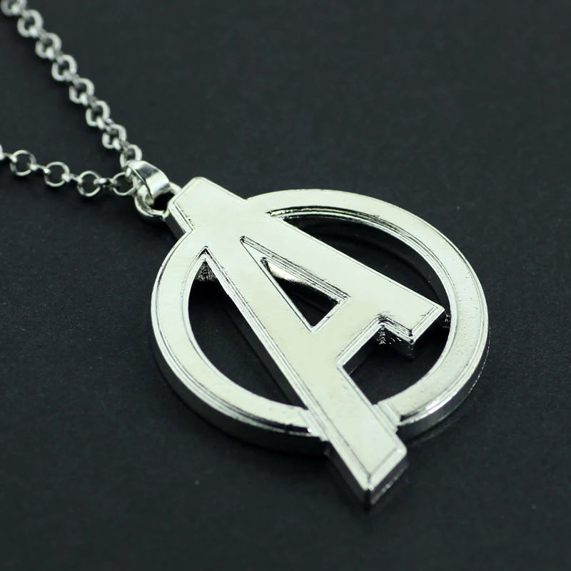 Disney Sci-fi Movie Avengers Symbol Pendant Necklace Fashion Superhero Team Trend Logo Necklace Accessories Gifts For Fans