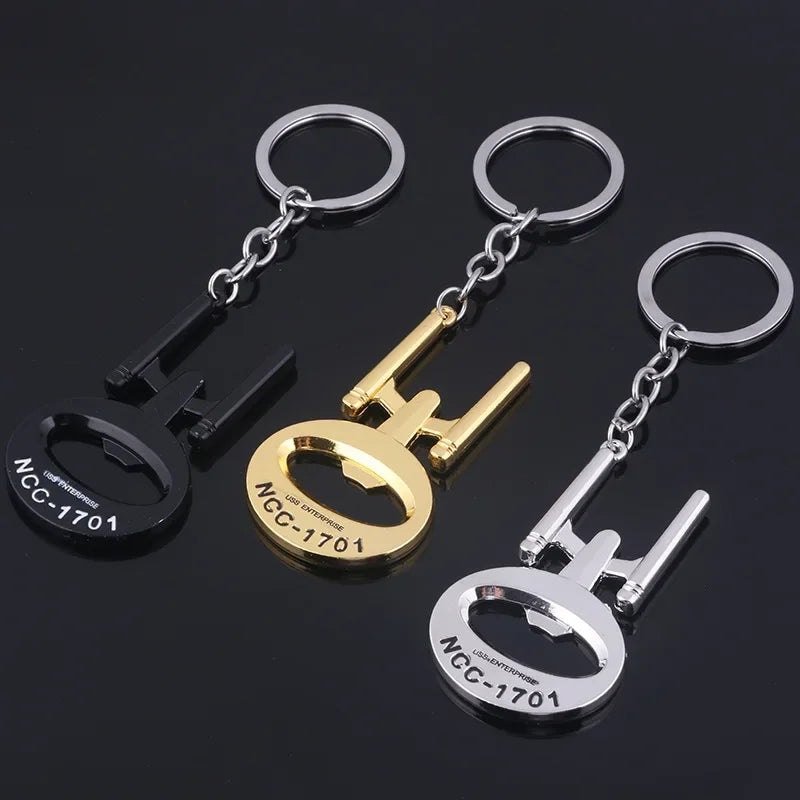 Star Trek Cute Metal Keychain Cosplay Accessories Key Chains Backpacks Clothes Pendant Badge Gift