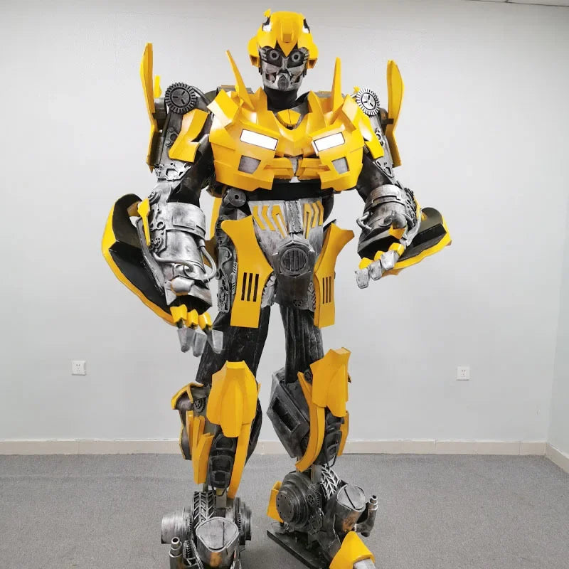 NEW Bumblebee 1:1 Human Size Easy Wearing Movie Cosplay Re Dino Adult Robot Costume Wearable Transformation Anime Suit Prop Gift