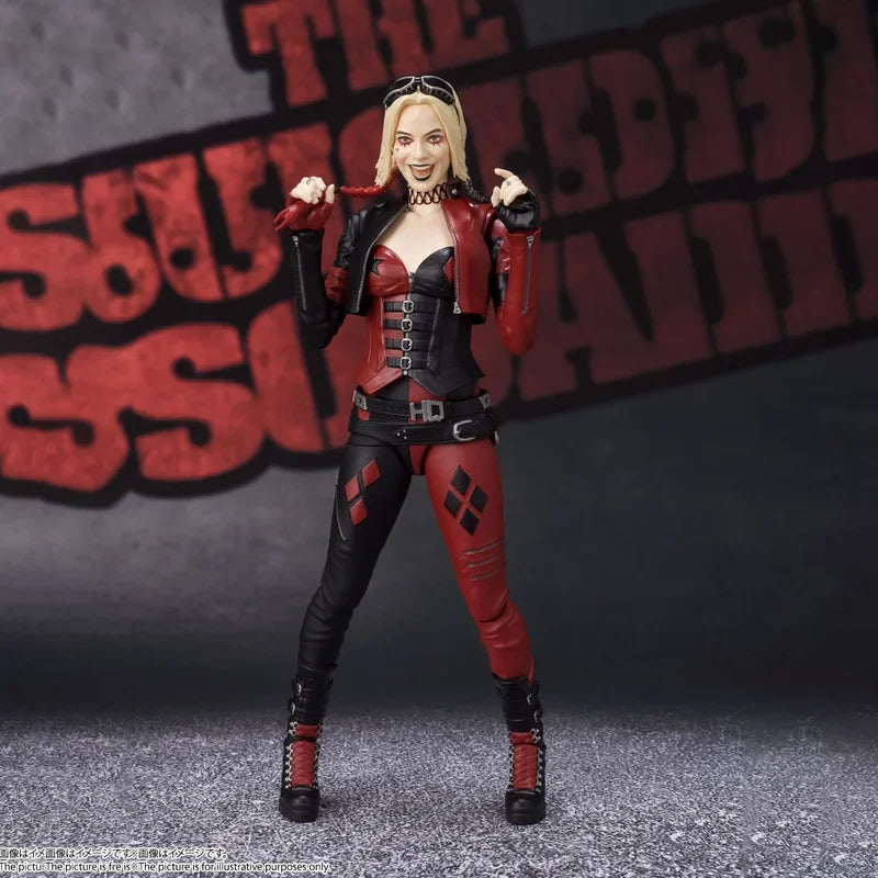 Bandai Genuine Anime S.H.Figuarts Harleen Quinzel Action Figures Suicide Squad Collectible Model Ornaments Toys Gifts for Kids