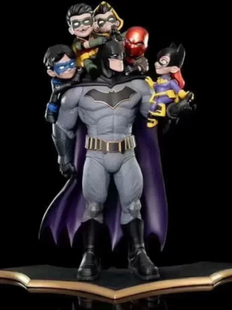 New 35cm Batman Robin Justice League Family Photo Scene Hand Model League Model Surrounding Funny Toy Gift