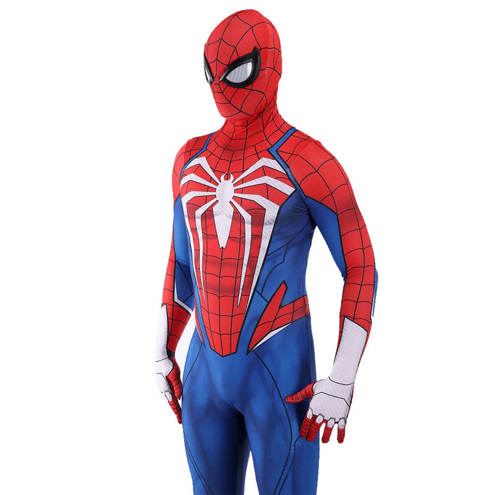 PS5 INSOMNIAC Advanced Suit Spiderman Costume Cosplay Superhero Zentai Bodysuits Jumpsuit Spandex Halloween Costume Adut Kids