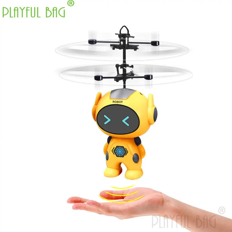 Remote Control Sensing Aircraft Robot Model Induction Flying Toys LED RC Drone USB Charging Gesture Sensing Kids's Gifts VG85