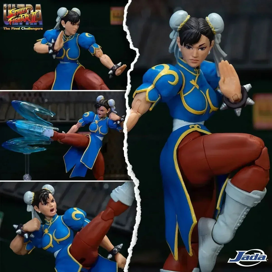 Street Fighter II  The Final Challengers Fei Long Chun-li Ryu Ken Dhalsim Action Figure Collection Model Toys Kids Gife