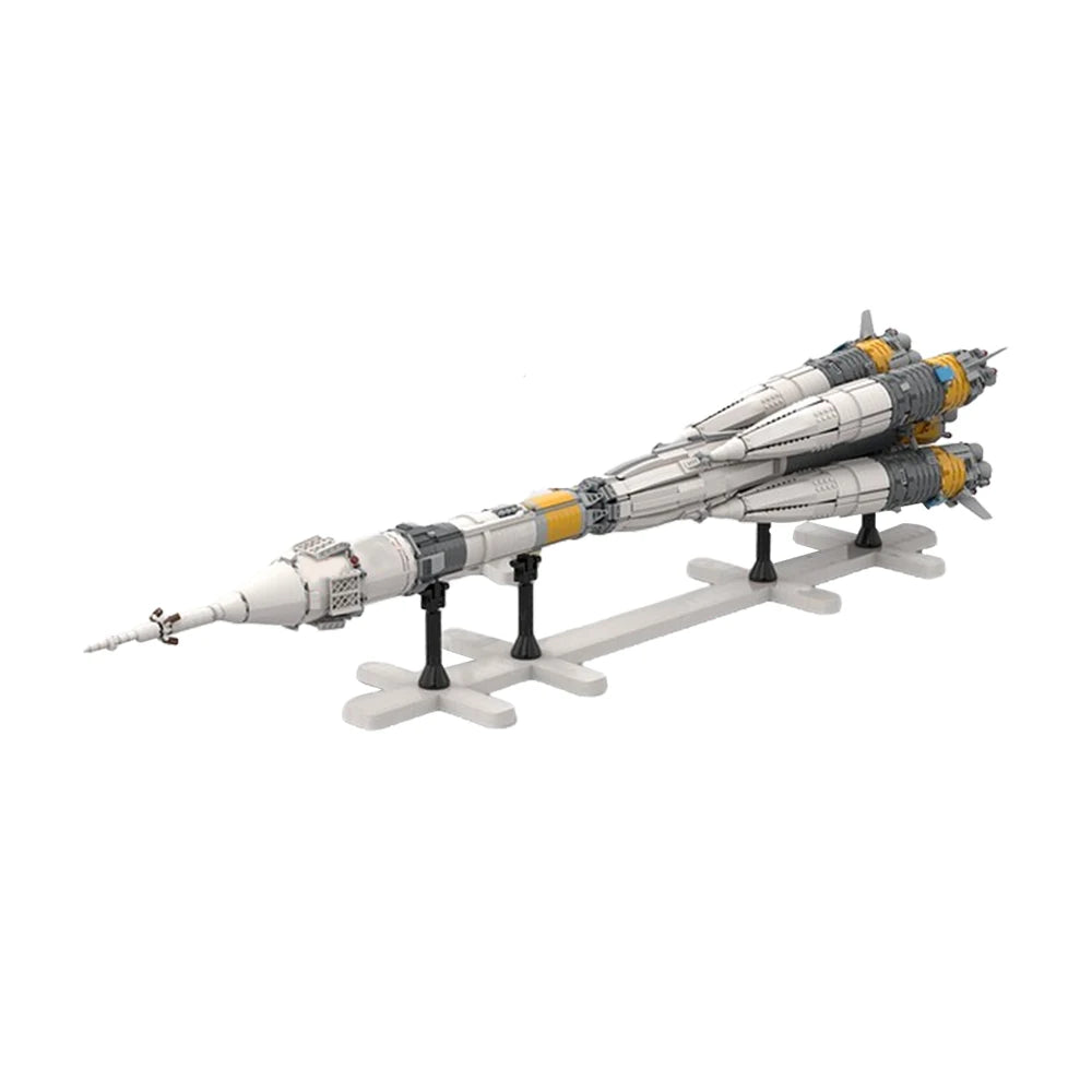 MOC Space Sojus-FG Launch Vehicle Rocket Aerospace series Block Set for Ultimate Soyuz Rocket R-7 Model Brick Boy Birthday Gift