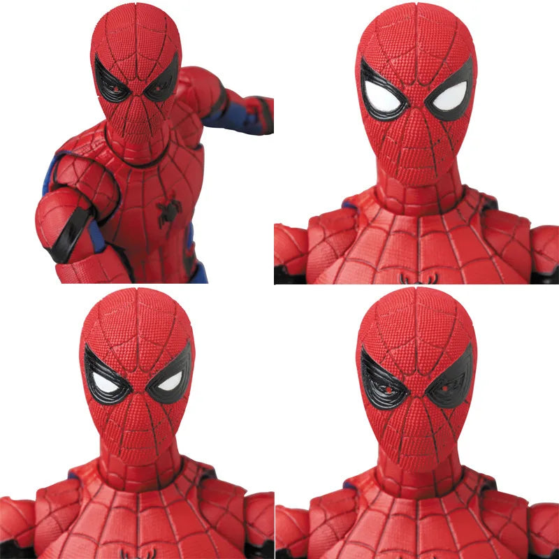 Mafex 103 Spider Man Action Figure Toys Spiderman Homecoming Deluxe Edition Multi-accessories Model Statue Doll Collectible Gift