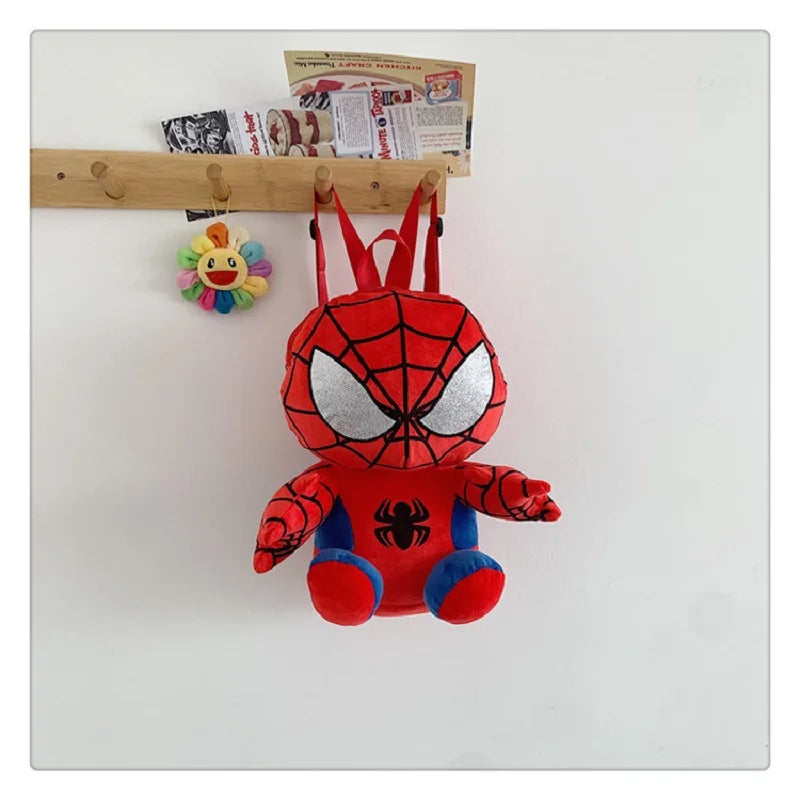 Marvel Spider Man Plush Cartoon Backpack for Boys and Girls Cute INS Peripheral Phone Bag Christmas Gift