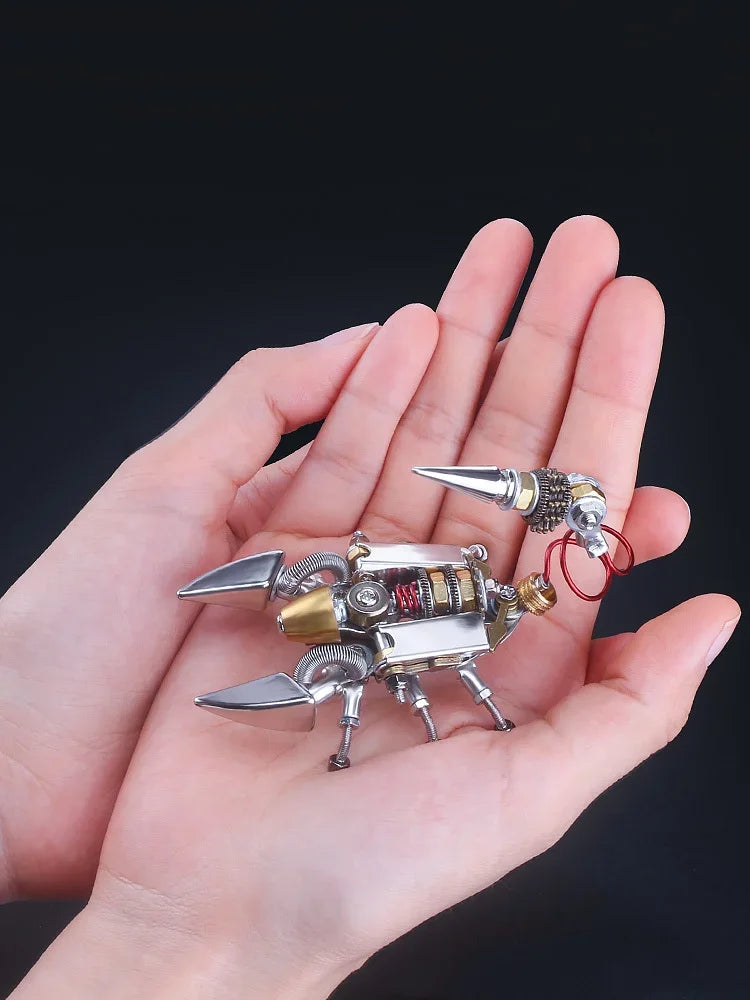 Mechanical Party Insect Semi-finished Model Mecha Pure Manual Assembly Creative Decoration Birthday Gift Toy DIY Precision Model