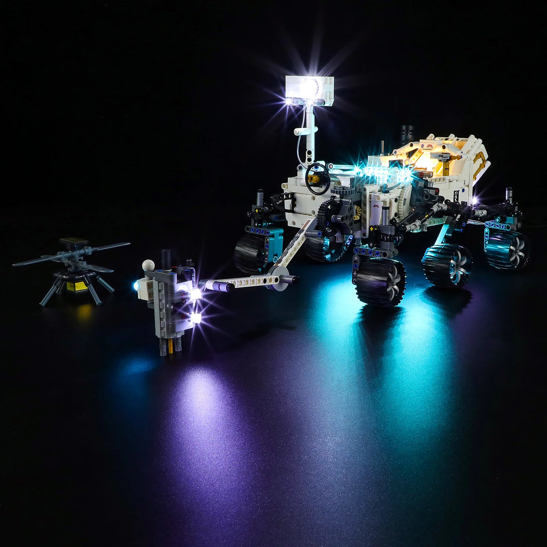 Hprosper 5V LED Lights for Technic NASA Mars Rover Perseverance 42158 Decorative Lamp (Not Include Lego Building Blocks Set)