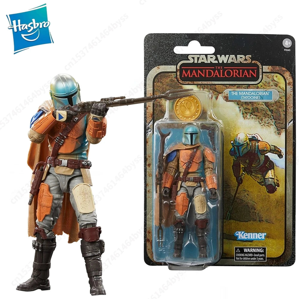 【Special price】 Hasbro Star Wars Kenner Retro The Mandalorian Tatooine 6 Action Figure Model Toy Collection Hobby Gift