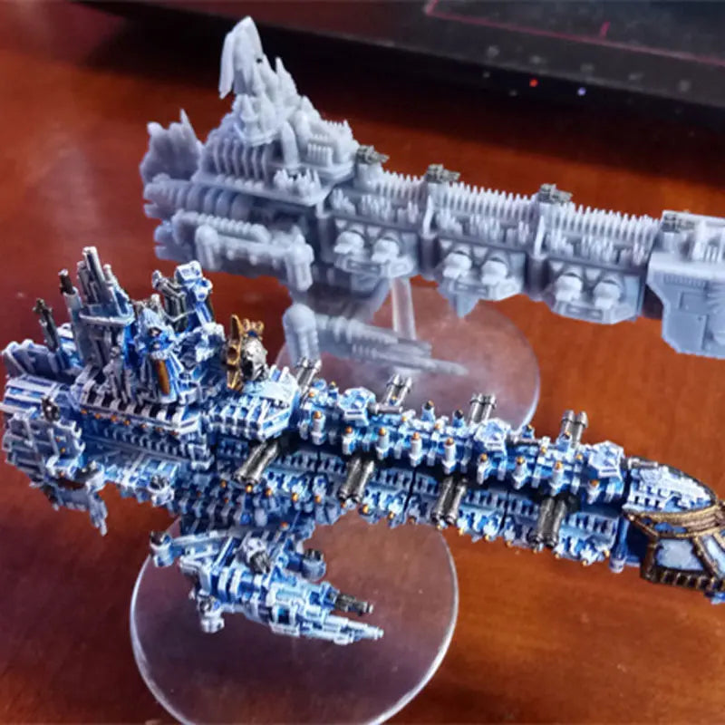 Human Navy Unpainted Battleship Resin Model Figurines Miniature RPG TableTop Games War Chess Game
