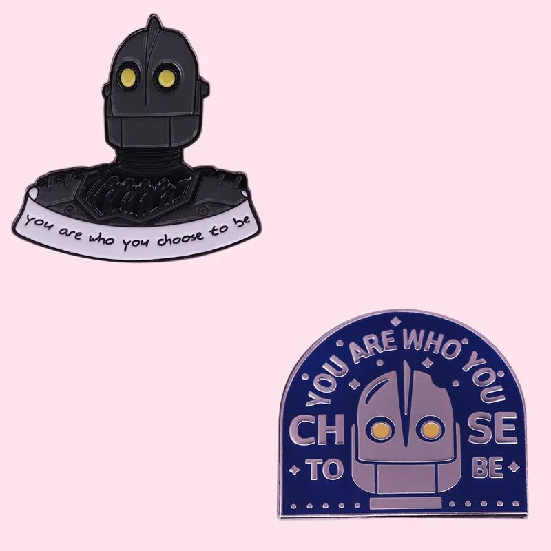 Hard Enamel Pins Movie Cult Classic Head Enamel Pin You Are Who You Choose To Be Badge Brooch Science Fiction Film Jewelry Gifts